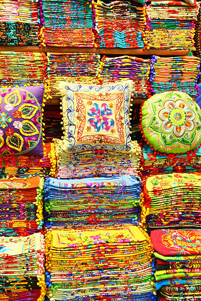 istock Covers for cushions in Grand Bazaar of Istanbul 521996517