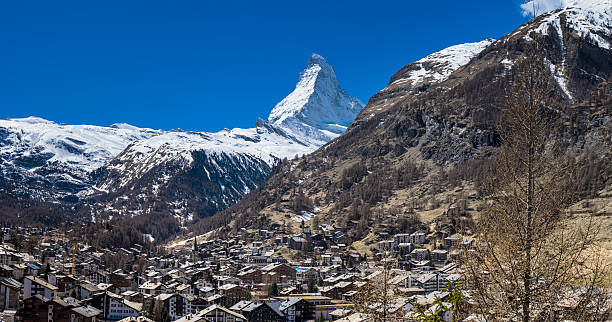 istock Zermatt village with Matterhorn Peak in background 521997520