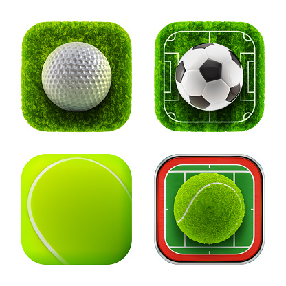 Sport balls icon for web or smartphone.
