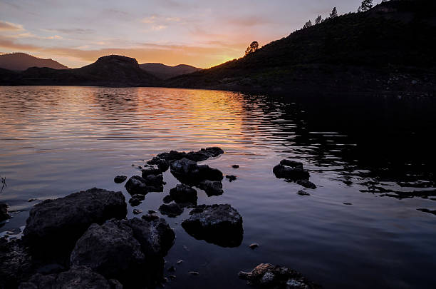 istock Dark Water Lake in Gran Canaria 521998530