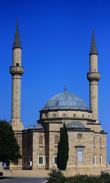 istock Mosque with two minarets in Baku 521998603