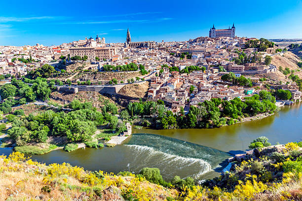 istock Alcazar Churches Cathedral Medieval City Tagus River Toledo Spain 521999072