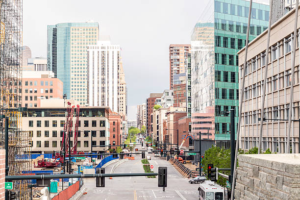 istock Skyscrapers in Denver downtown, Colorado 522003208
