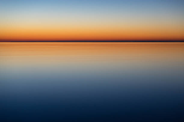 istock Calm and mystical sea by night 522003900