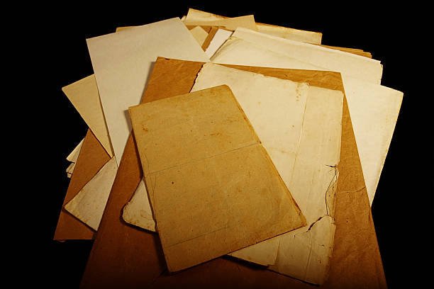 istock texture old vintage yellowed paper, writing papers 522019475