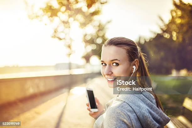 Female Runner Having Break Stock Photo - Download Image Now - Active Lifestyle, Activity, Adult