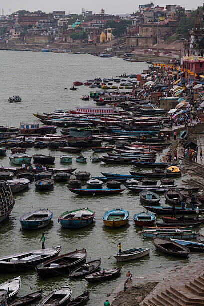 istock Varanasi Ghats on a rainy sunrise 522033113