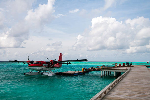 istock Seaplane at the dock 522034999