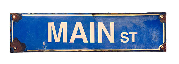 istock Isolated Main Street Sign 522035303