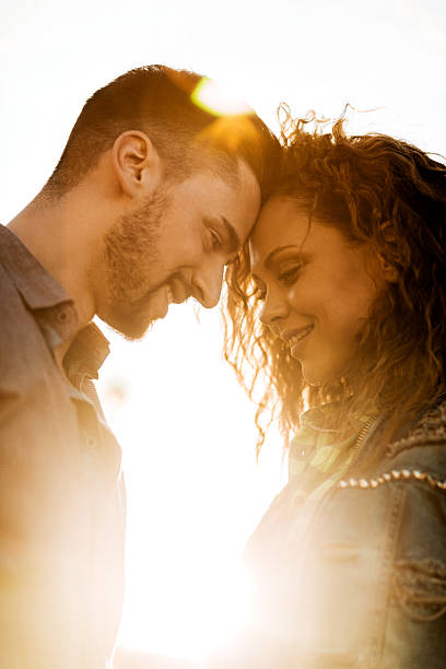 istock Couple in love at sunset. 522035361