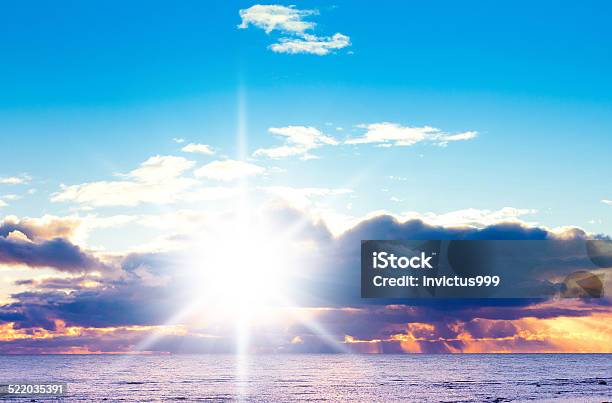 Beautiful Sunset Stock Photo - Download Image Now - Backgrounds, Branch - Plant Part, Coastal Feature