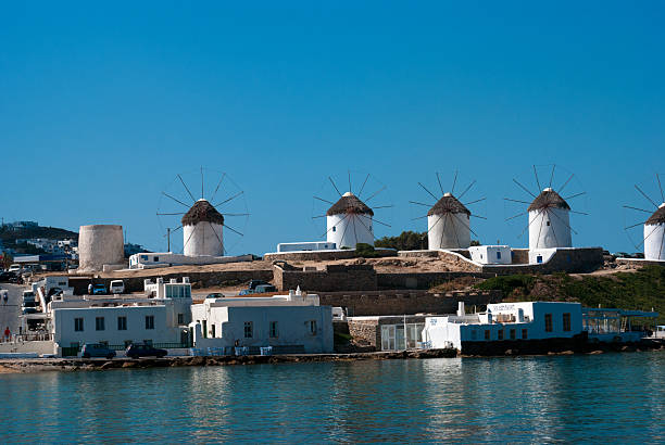 istock Beautiful windmill on Mykonos island, Greece 522036741