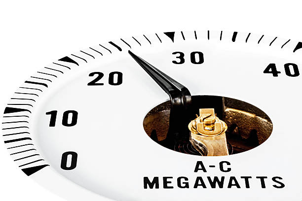 istock Megawatt analog electric meter register indicator 522037723