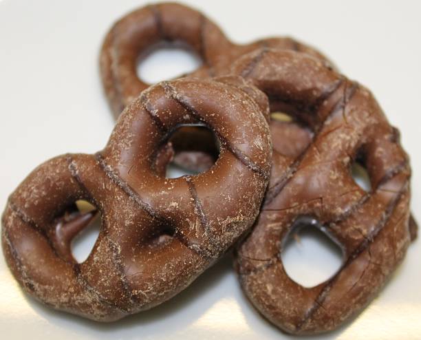 istock Chocolate coated Pretzels. 522038871