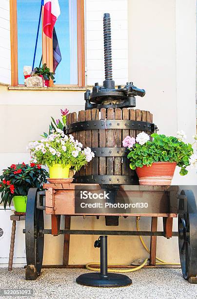 Winepress In Provence Village France Stock Photo - Download Image Now - Agriculture, Architecture, Avignon