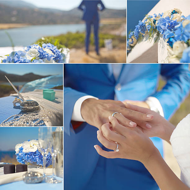 istock Collage of wedding details 522054073