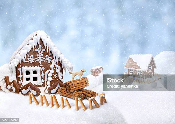 Christmas Gingerbread House Stock Photo - Download Image Now - Gingerbread House, Fairy Tale, Gingerbread Cake