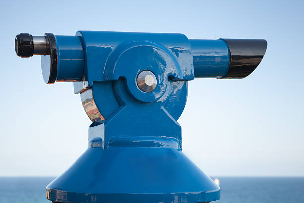 istock Blue paid tourist telescope 522058807