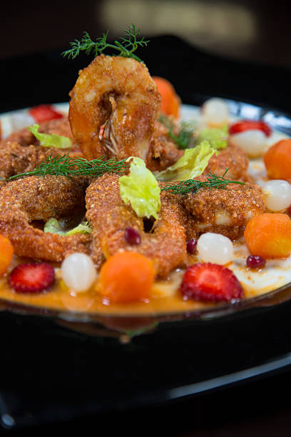 istock Roasted Shrimps and Sauce 522076435