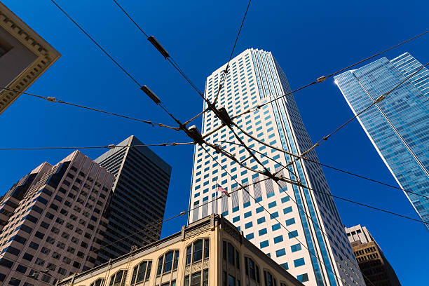 istock San Francisco downtown Tram cables in sky California 522076451