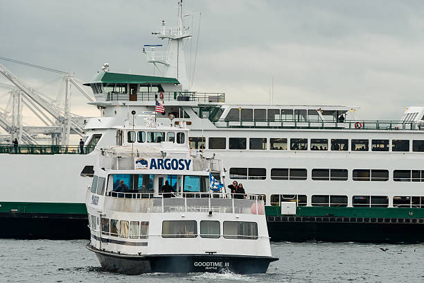 круизы на корабле, организуемые компанией argosy круиз - ferry seattle washington state cruise ship стоковые фото и изображения