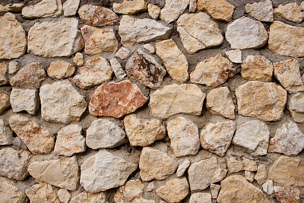 istock Stone Brick Wall made of fragment stones 522078613