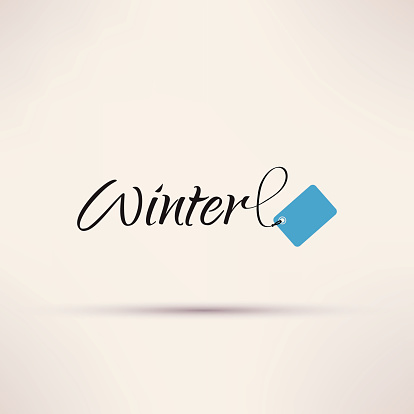 Icon of sale seasonal Winter Isolated Vector illustration