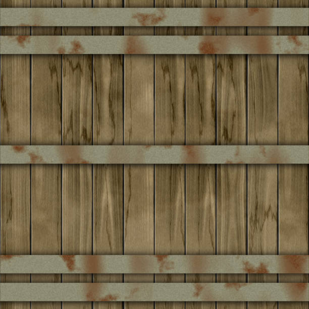 istock Wood barrel generated seamless hires texture 522098227