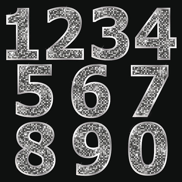 Shining Numbers 1,900+ Silver Glitter Numbers Stock Illustrations, Royalty-Free Vector ...
