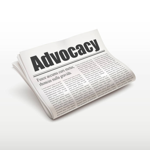 istock advocacy word on newspaper 522109587