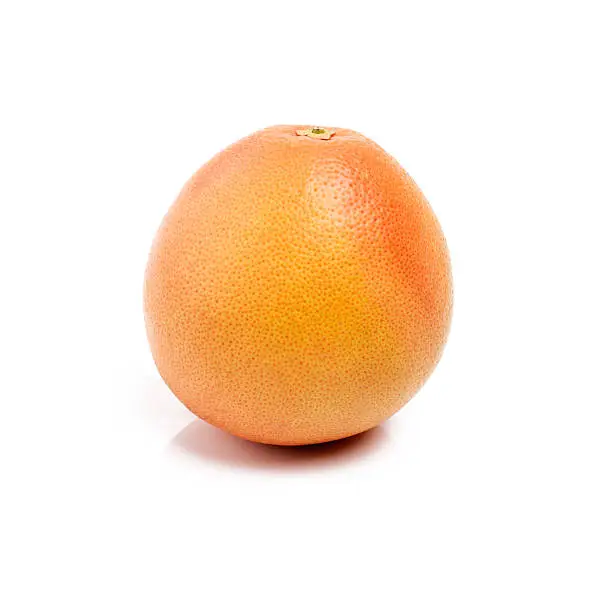 Studio shot of a single grapefruit isolated on white