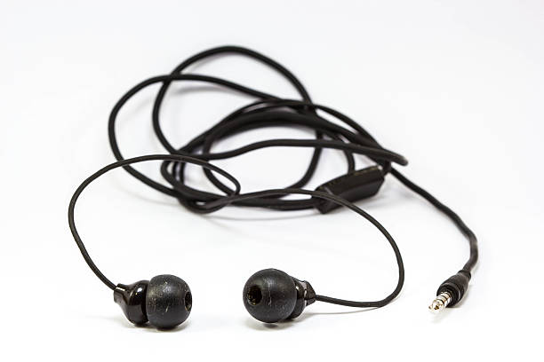 istock Earphones and jack  on white background 522113863