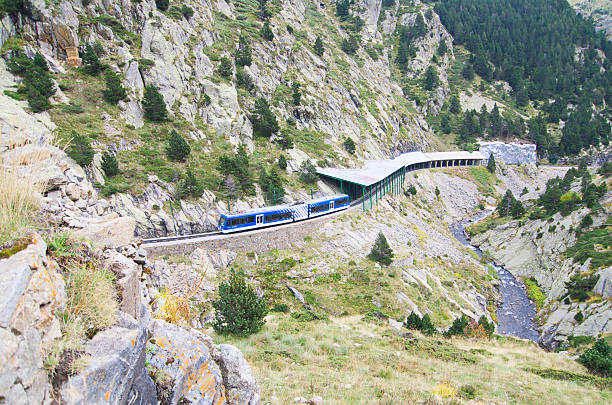 suporte de-ferro de vall de nuria, espanha - rack railway imagens e fotografias de stock