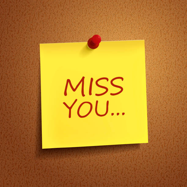 istock miss you words on post-it 522114379