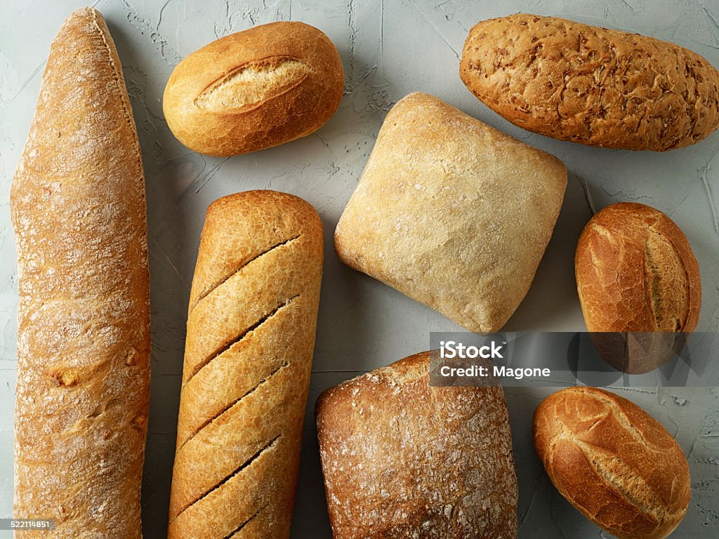 freshly baked bread buns freshly baked bread buns, top view Backgrounds Stock Photo