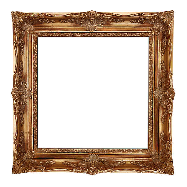 gold bilderrahmen - picture frame frame paintings wood stock-fotos und bilder