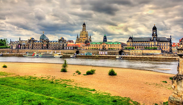 istock Dresden on bank of Elbe river 522120150