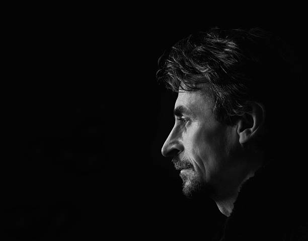 istock Portrait of a man.Black and white. 522122824