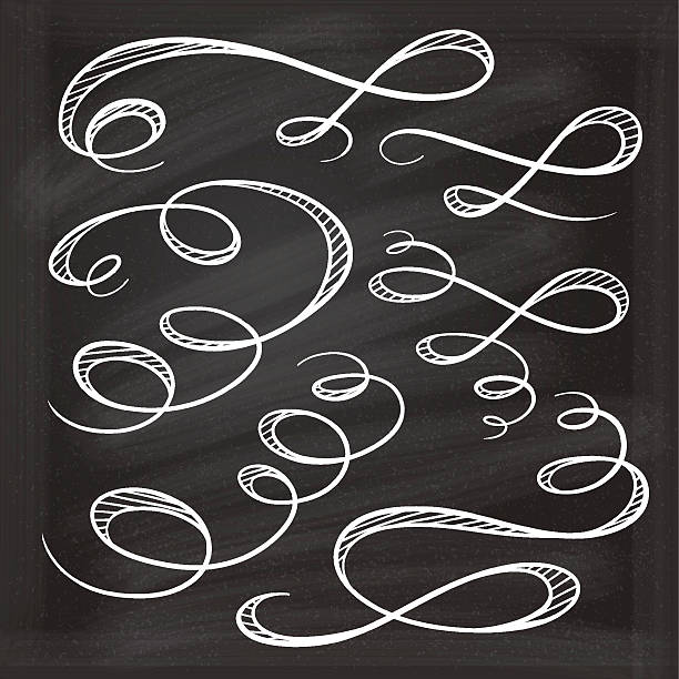 vektor kalligrafische design-elemente. - symbol blackboard invitation part of stock-grafiken, -clipart, -cartoons und -symbole