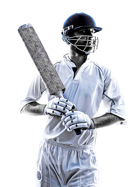 istock Cricket player  portrait silhouette 522127761