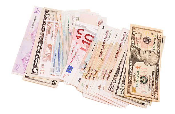 istock Colorful old World Paper Money 522129507