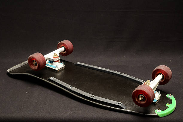 istock Old Used Wooden Skateboard 522129628