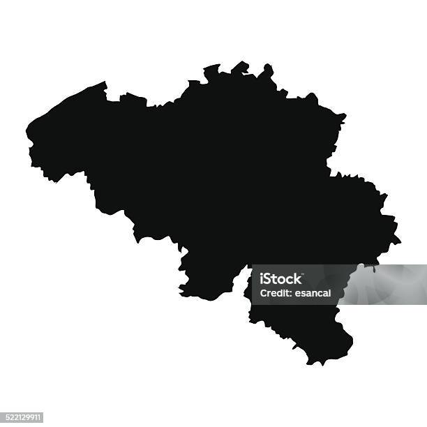 Wektorowe Mapy Mapa Belgia - Stockowe grafiki wektorowe i więcej obrazów Belgia - Belgia, Mapa, Grafika wektorowa