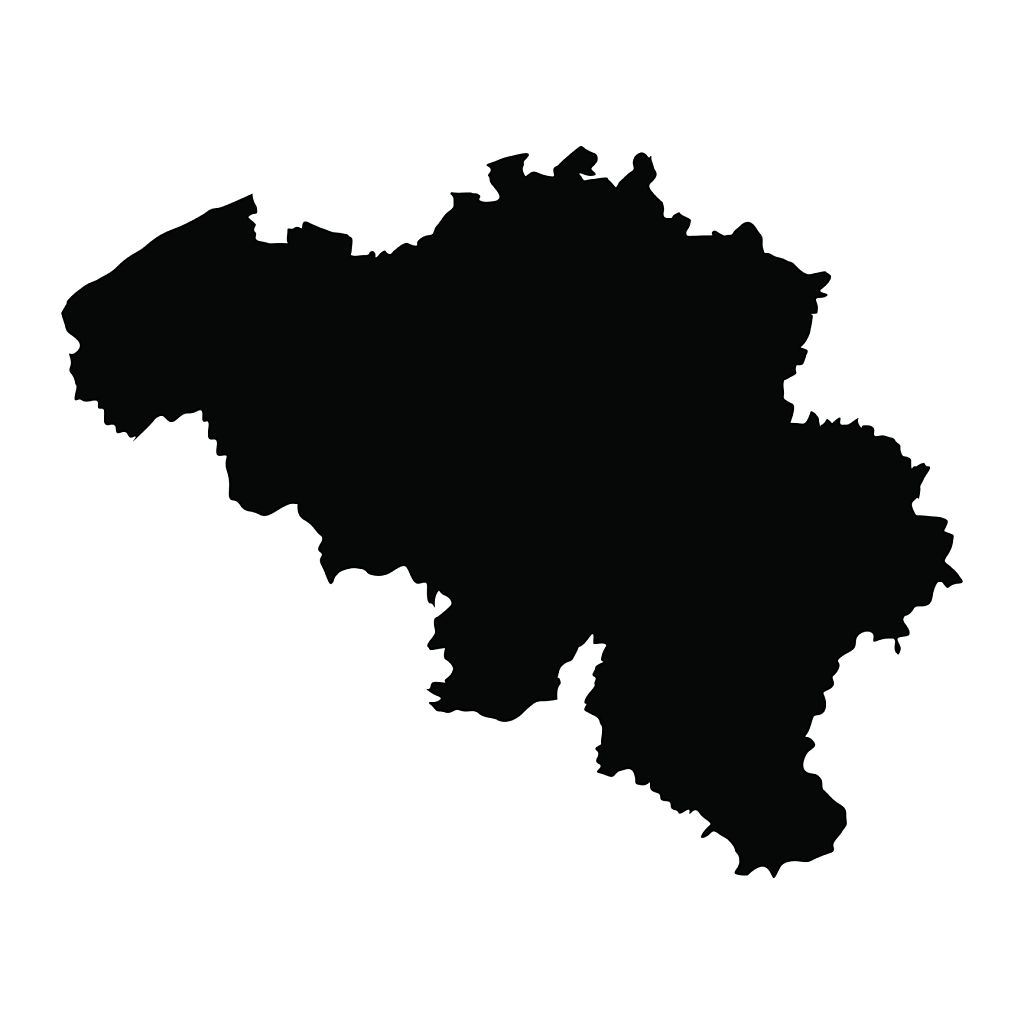 vector map of map of Belgium  with high details