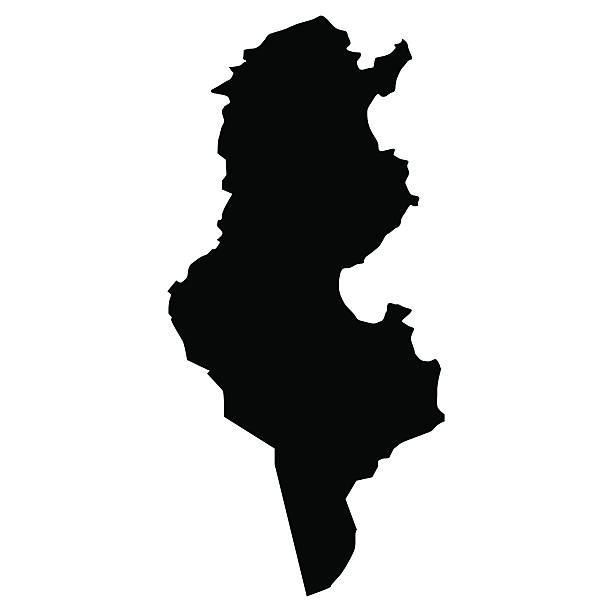 vector map of map of tunisia - tunisia 幅插畫檔、美工圖案、卡通及圖標