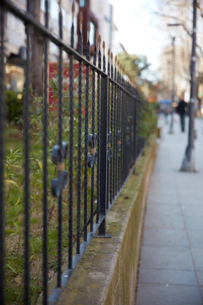 istock iron fence decoration 522133724