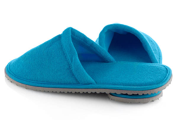 istock Pair of blue slippers 522134383