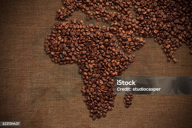 マップのアフリカクリッピングパス - コーヒー栽培のストックフォトや画像を多数ご用意 - コーヒー栽培, 地図, アフリカ