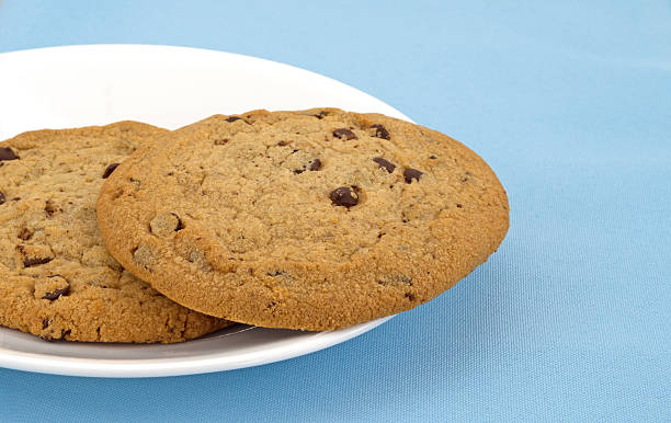 istock Gluten-free chocolate chip cookies on a plate 522136844