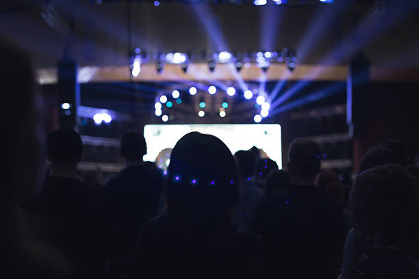 istock Audience watching the scene with artists. 522137130